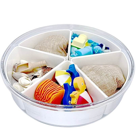 Beach Day Kinetic Sand Kit with Bloom Box to Pack all the items neatly away from Blossom & Bloom Kids - Beach Day, Ocean Theme Set with Kinetic Sand - Blossom & Bloom Kids