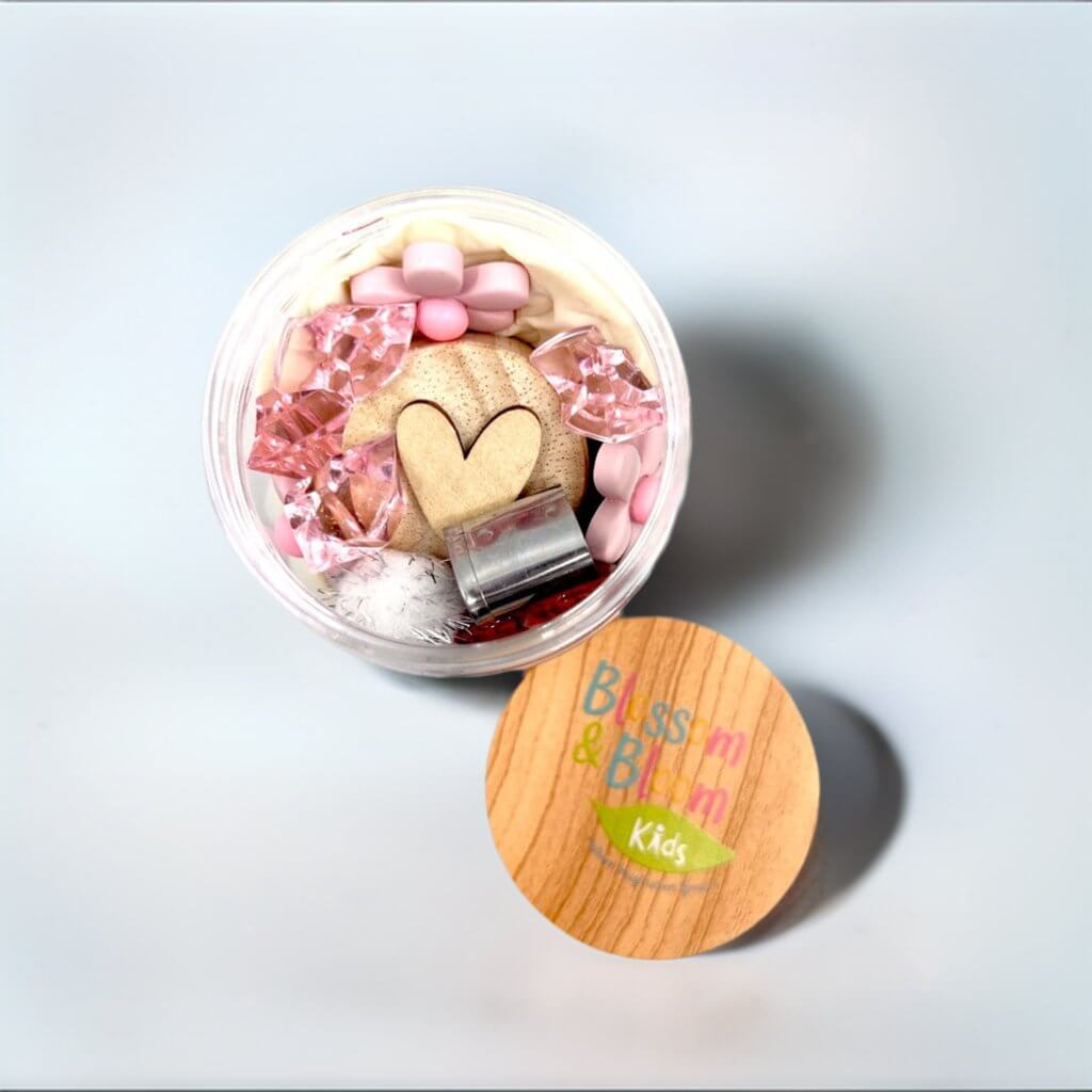Hearts & Flowers, Playdough Jar - Hearts & Flowers, Playdough Jar - Blossom & Bloom Kids