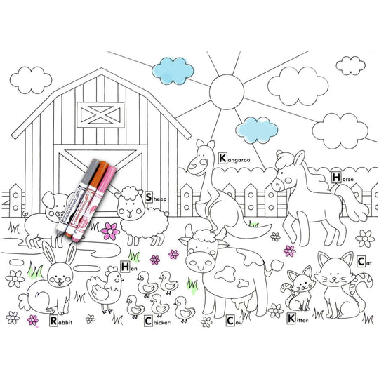 Blossom & Bloom Kids Silicone Coloring Mat