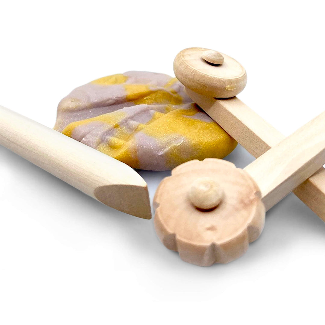 Buy JANOK Playdough Tools Set for Kids Wooden Playdough Tools Online in  India 