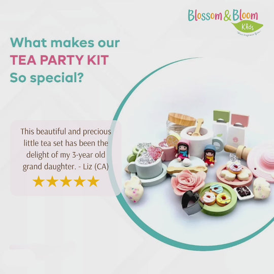 The Perfect Tea Party Set with Playdough
