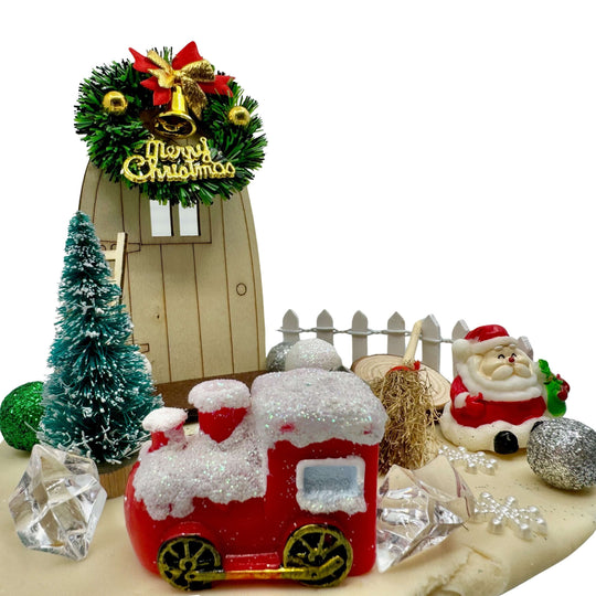 Santa's Cabin, Playdough Kit - Santa's Cabin, Playdough Kit - Blossom & Bloom Kids