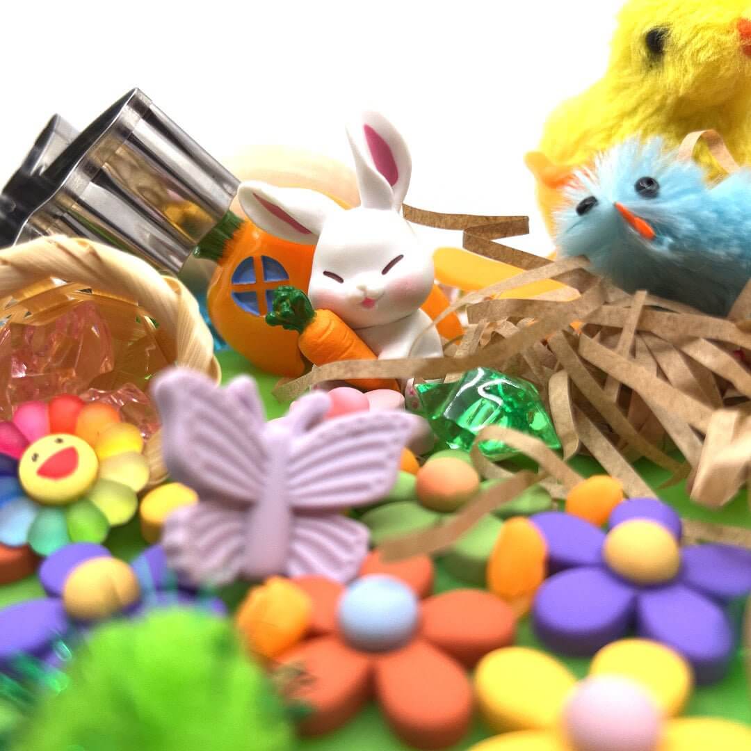 Dark Khaki Easter Garden (with play-dough) Sensory play kit - Spring Garden, Playdough kit, Egg painting, Imaginary / Pretend play, Sensory learning, Montessori - Blossom & Bloom Kids